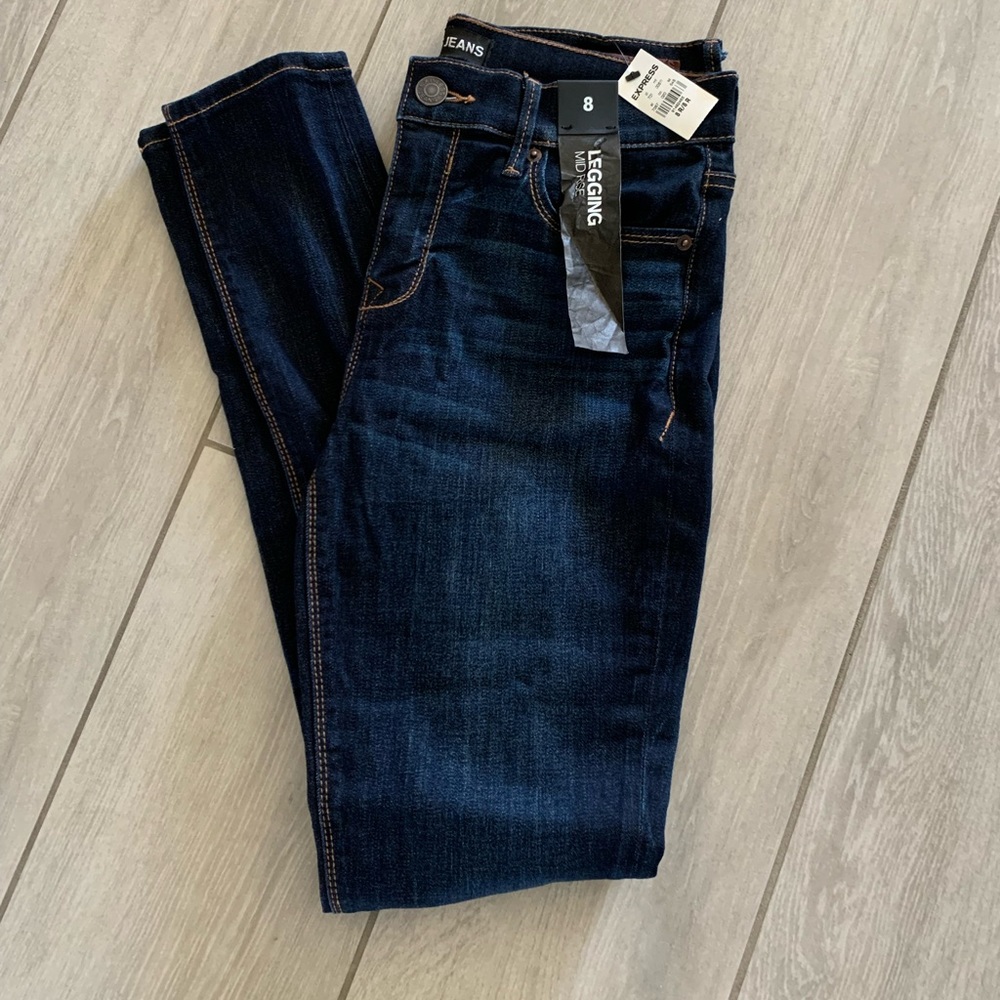 NWT Express mid rise legging jeans